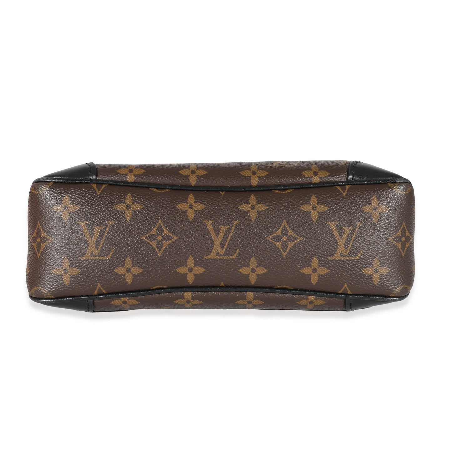 Louis Vuitton  Black Leather Monogram Canvas Odeon PM