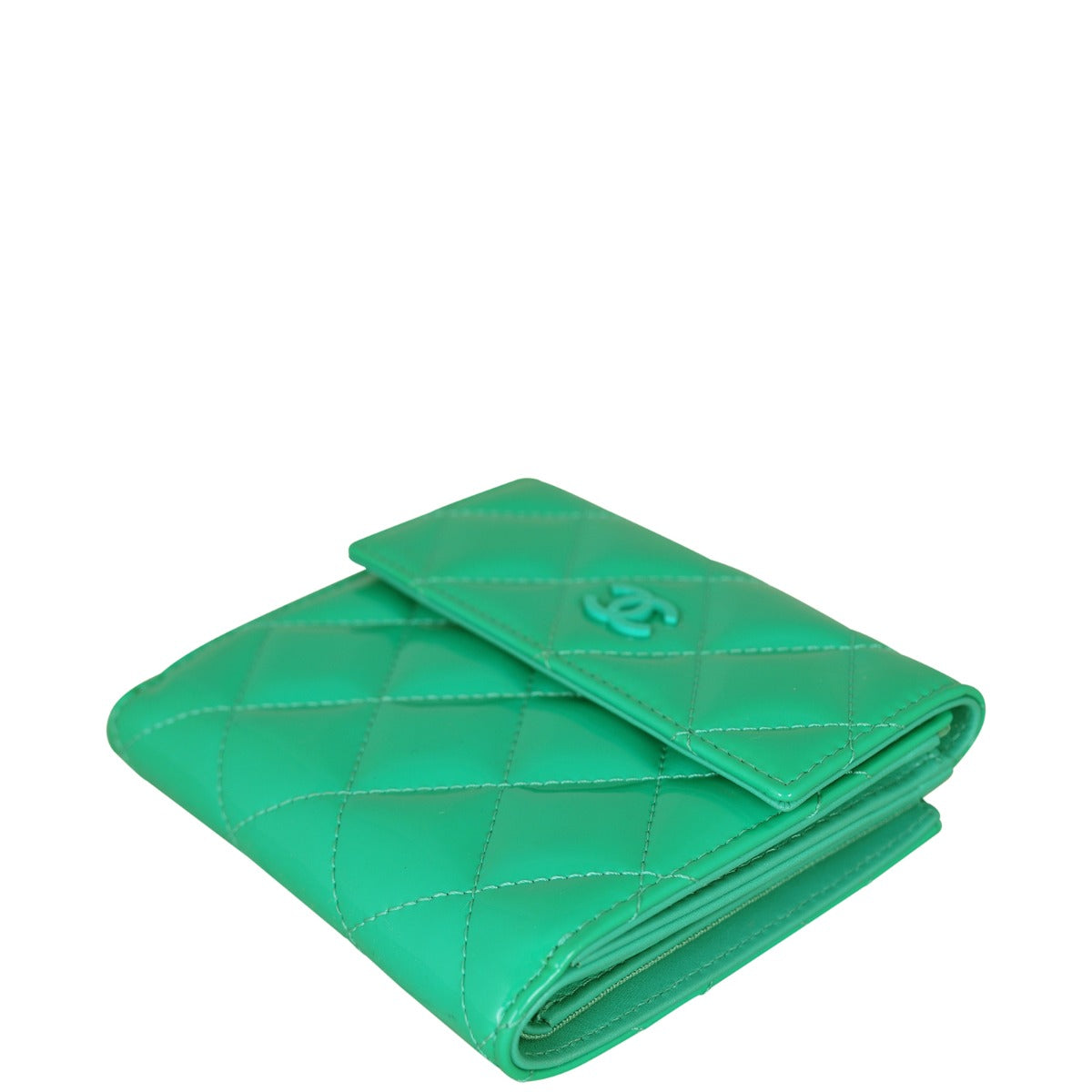 Chanel CC Compact Wallet Patent