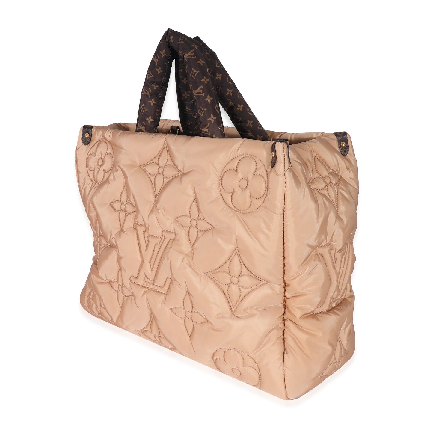 Louis Vuitton  Beige Econyl Nylon Monogram Pillow Giant Onthego GM