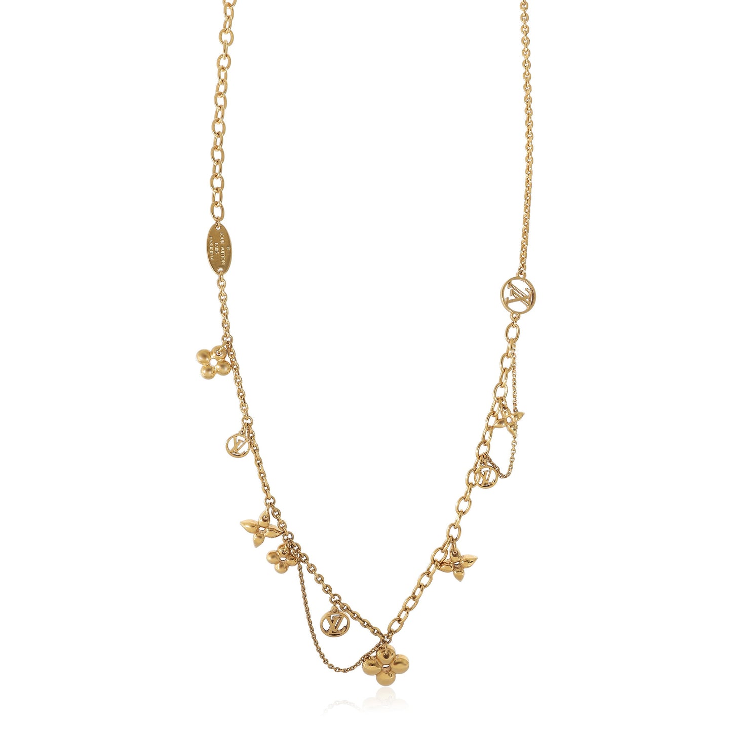 Louis Vuitton  Blooming Supple Gold Plated Necklace