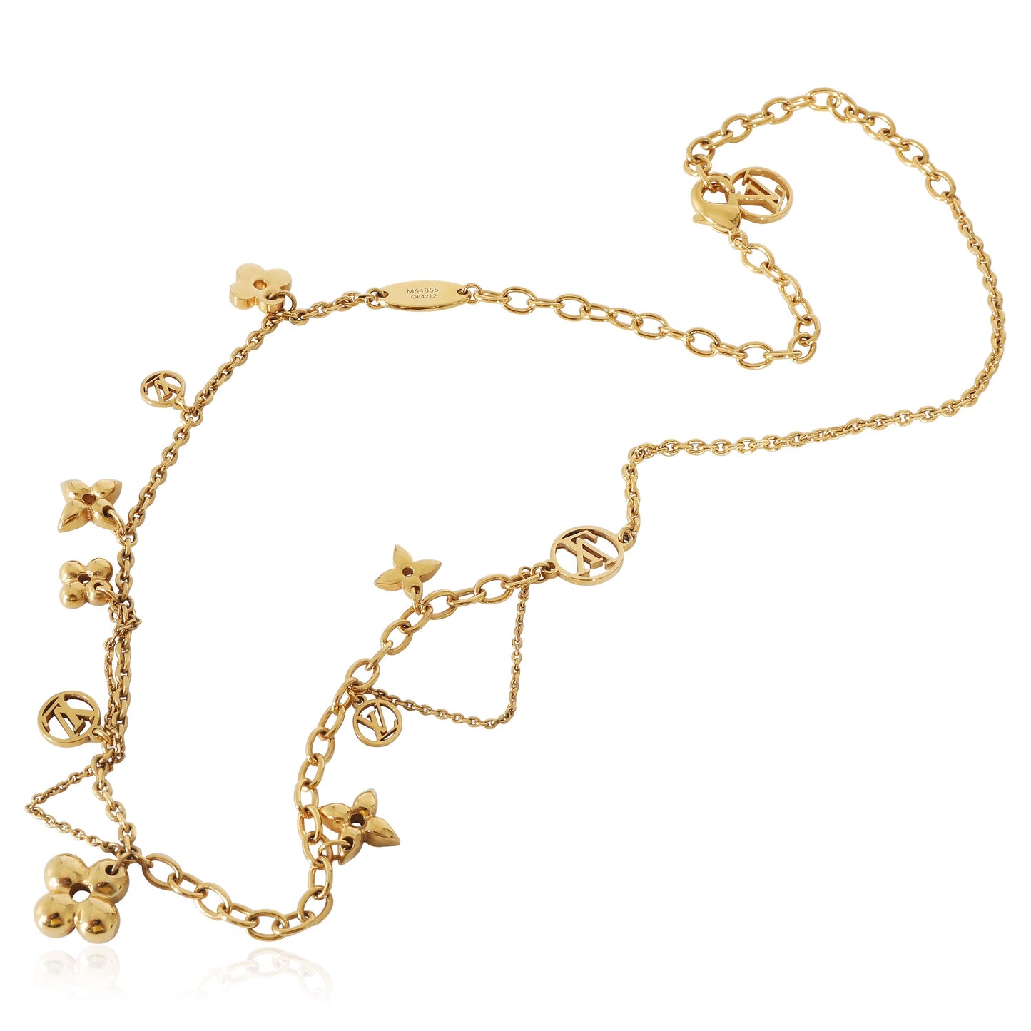 Louis Vuitton  Blooming Supple Gold Plated Necklace