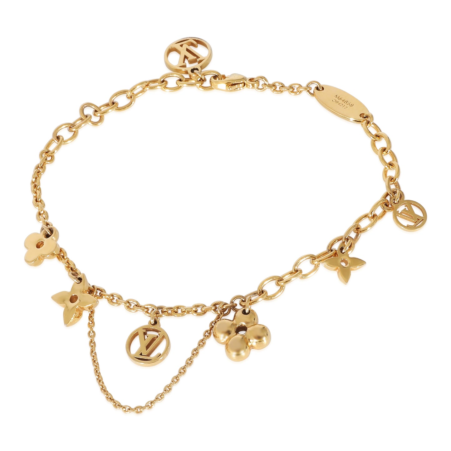Louis Vuitton  Blooming Supple Gold Plated Bracelet