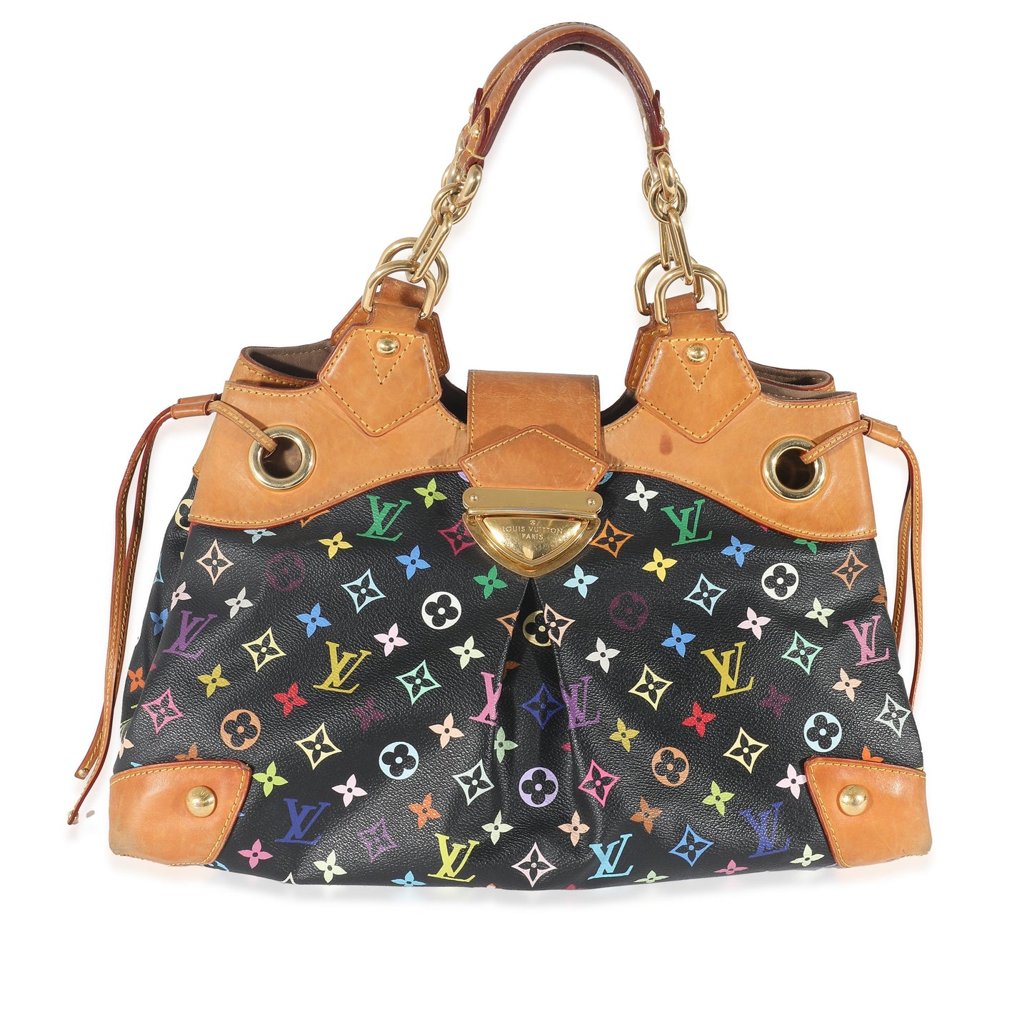 Louis Vuitton  x Takashi Murakami Black Monogram Multicolore Canvas Ursula