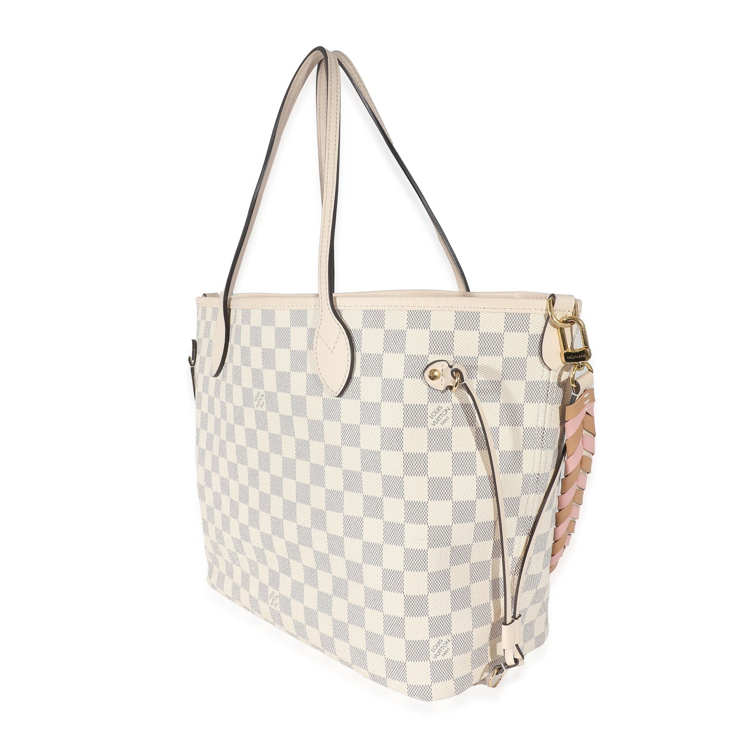 Louis Vuitton  Damier Azur Canvas Braided Neverfull MM