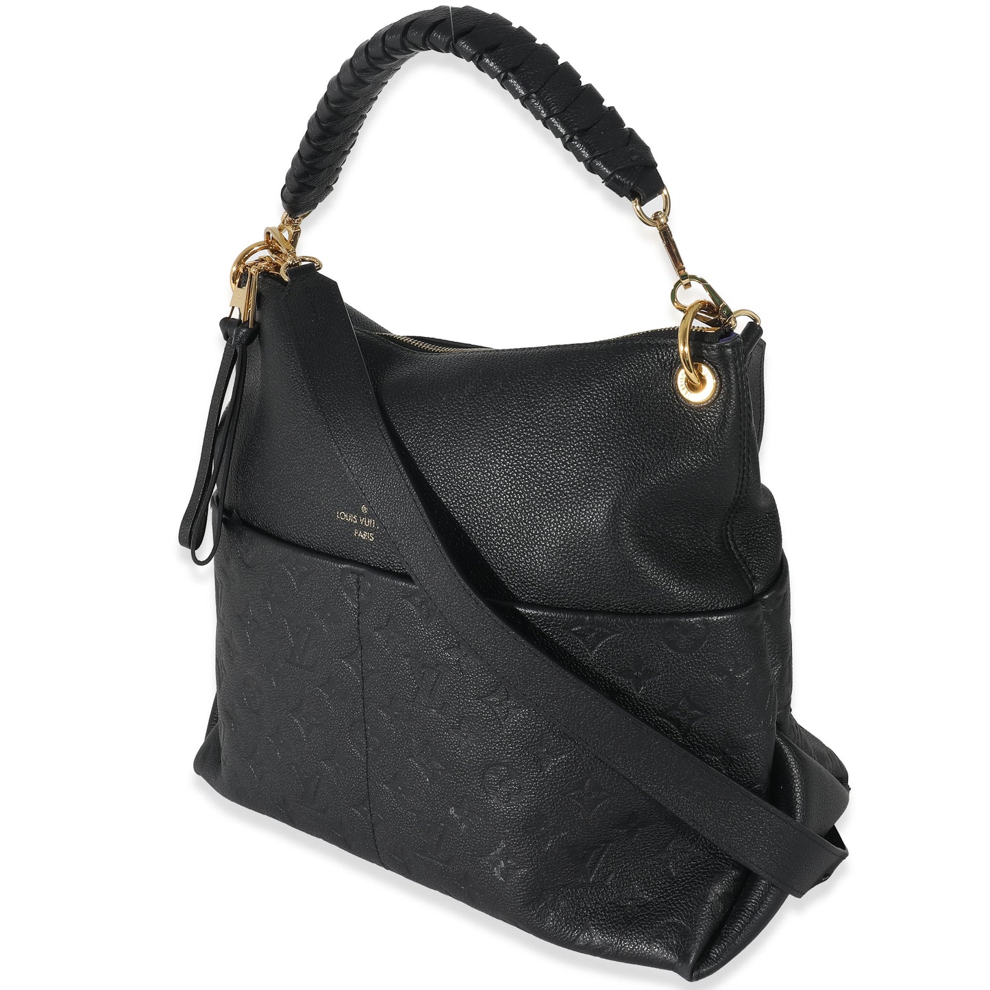 Louis Vuitton  Black Monogram Empreinte Maida Hobo