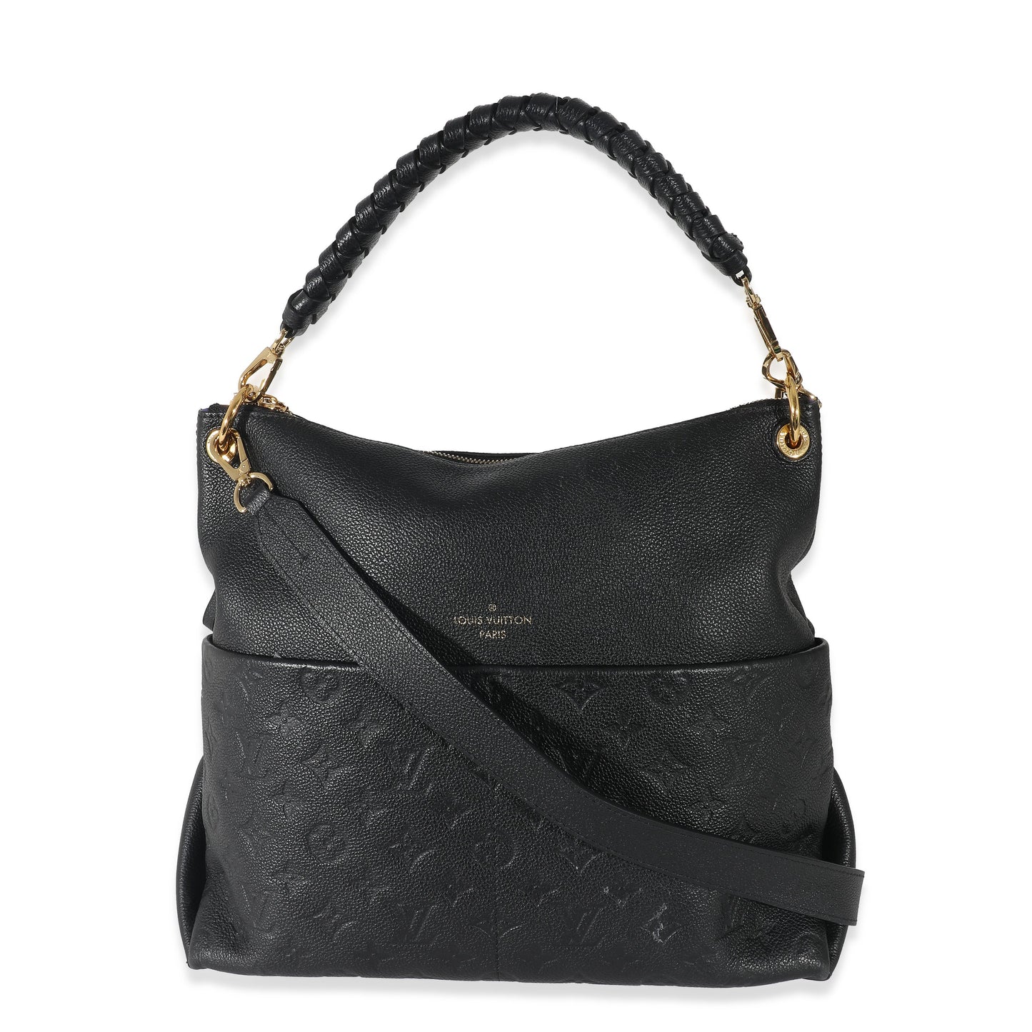 Louis Vuitton  Black Monogram Empreinte Maida Hobo