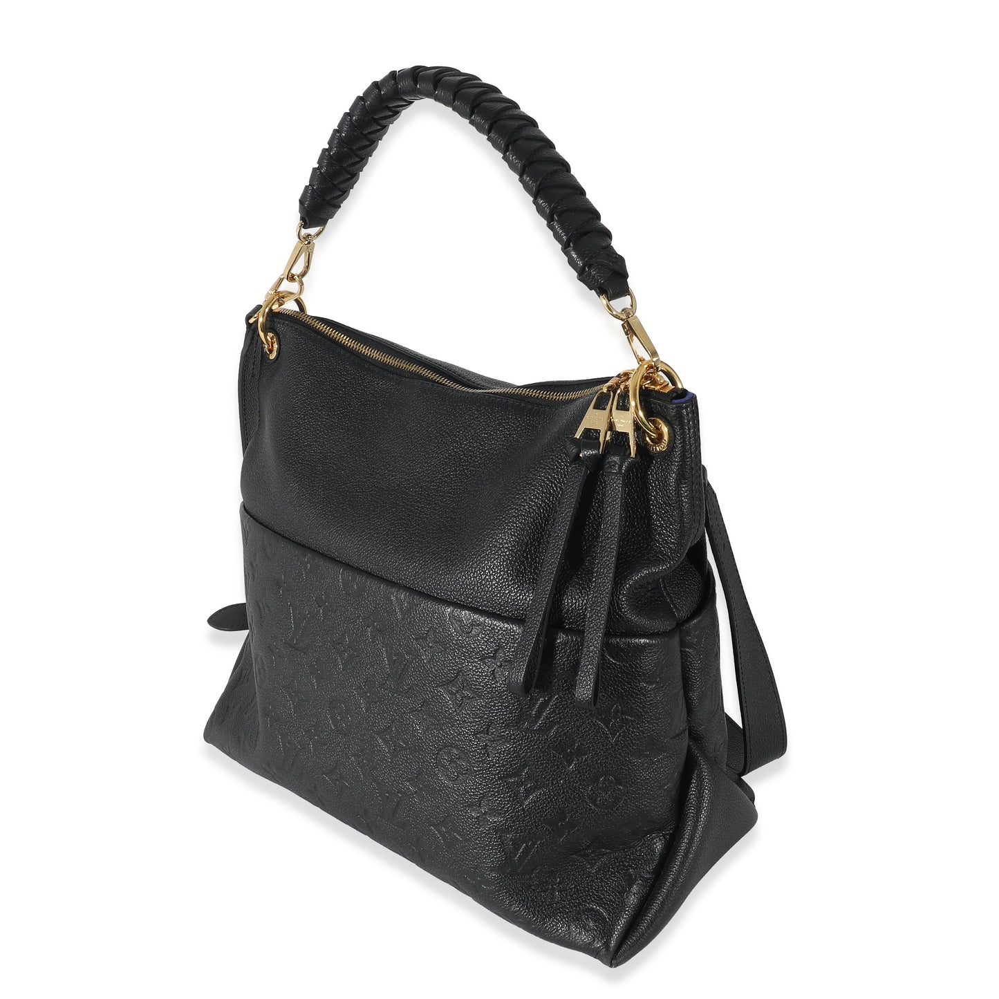 Louis Vuitton  Black Monogram Empreinte Maida Hobo