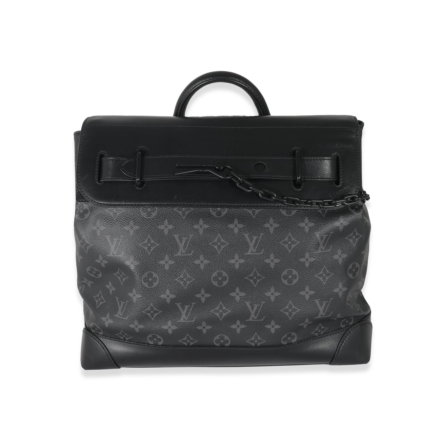 Louis Vuitton  Black Taurillon Monogram Eclipse Steamer PM