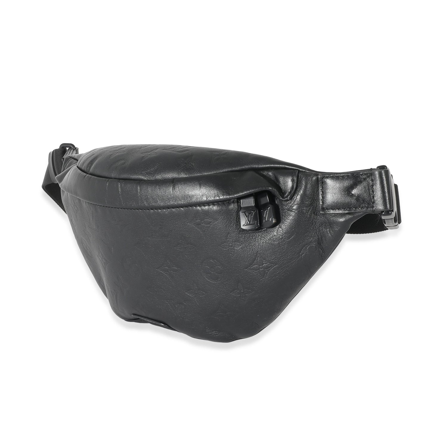 Louis Vuitton  Black Calfskin Monogram Shadow Discovery Bumbag