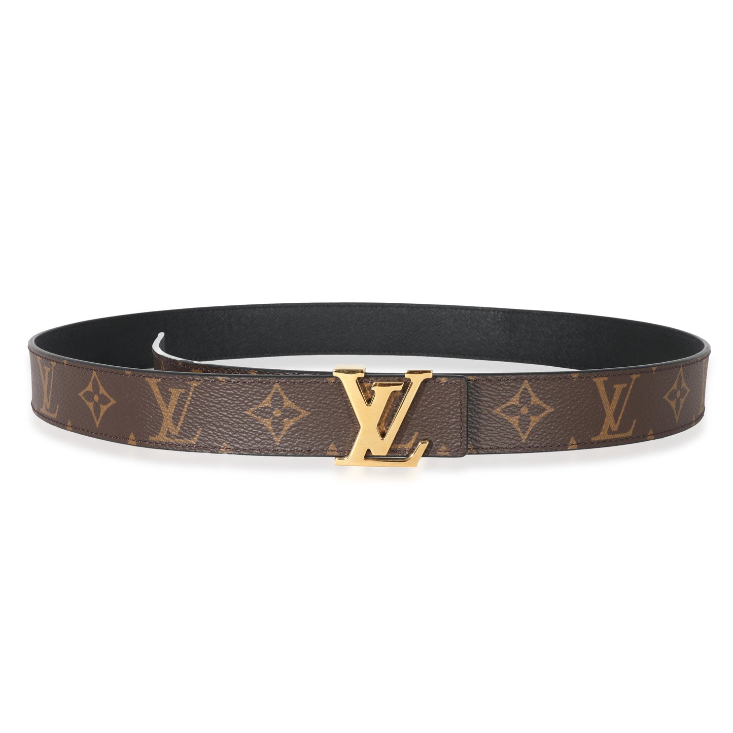 Louis Vuitton  Monogram Canvas  Initiales 30mm Reversible Belt 95