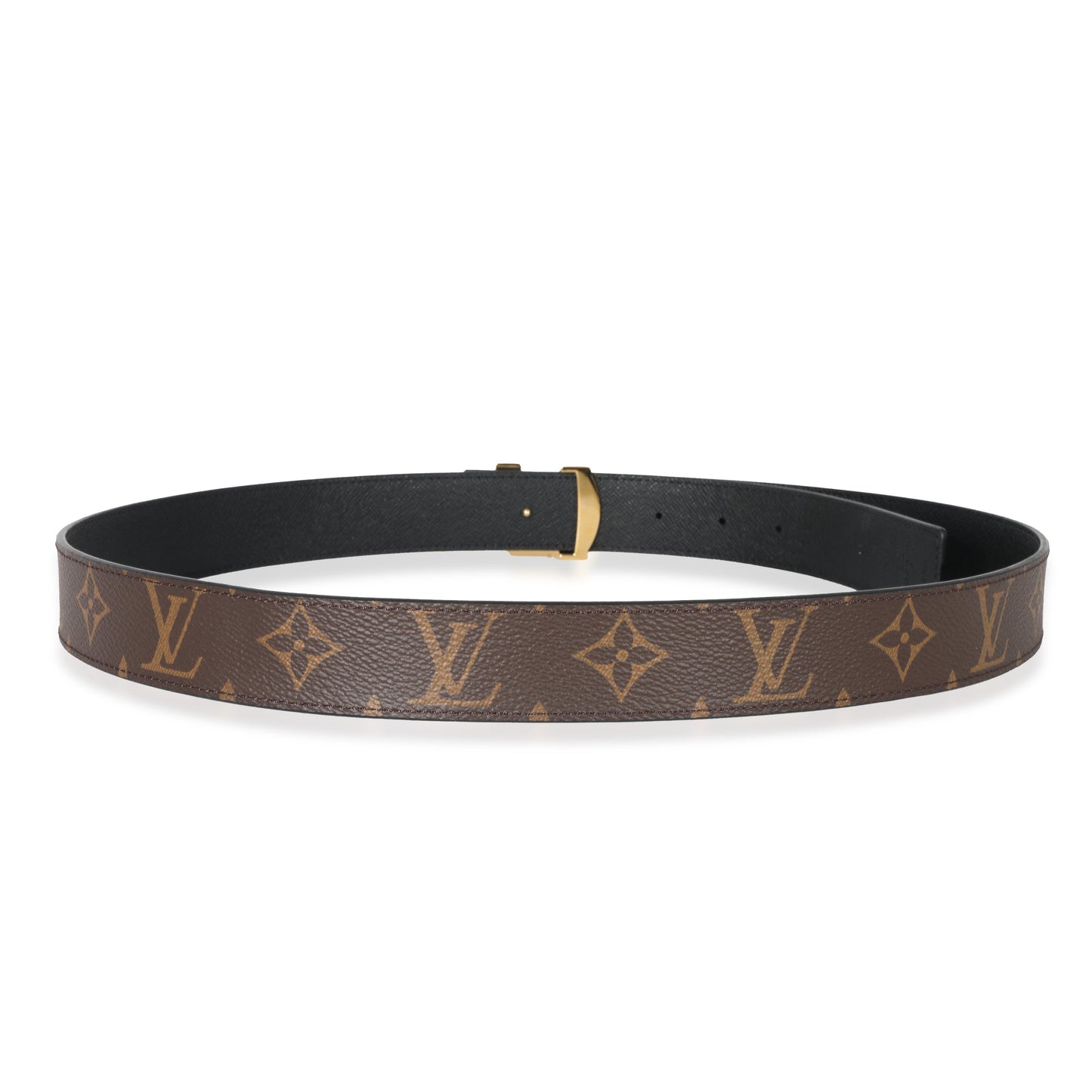 Louis Vuitton  Monogram Canvas  Initiales 30mm Reversible Belt 95