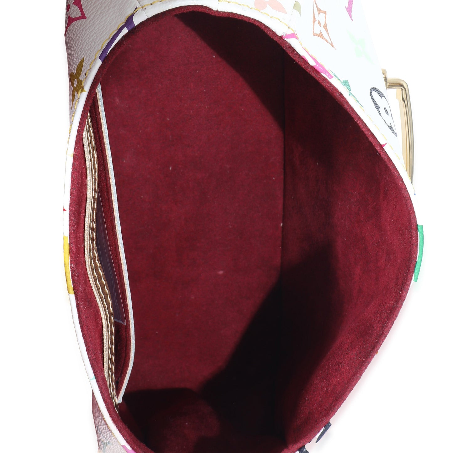 Louis Vuitton  White Multicolor Monogram Canvas Gold Marilyn