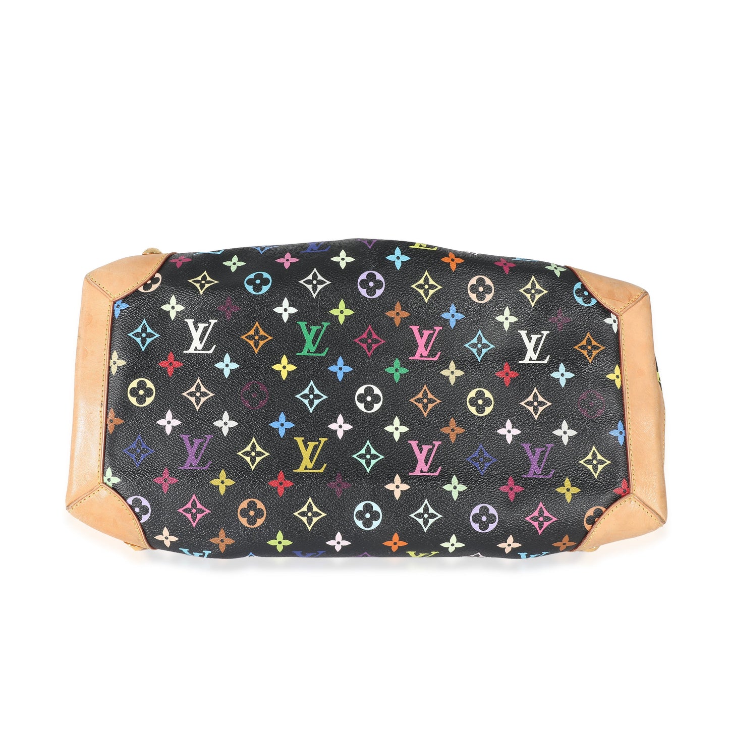Louis Vuitton  Black Monogram Multicolor Canvas Ursula GM