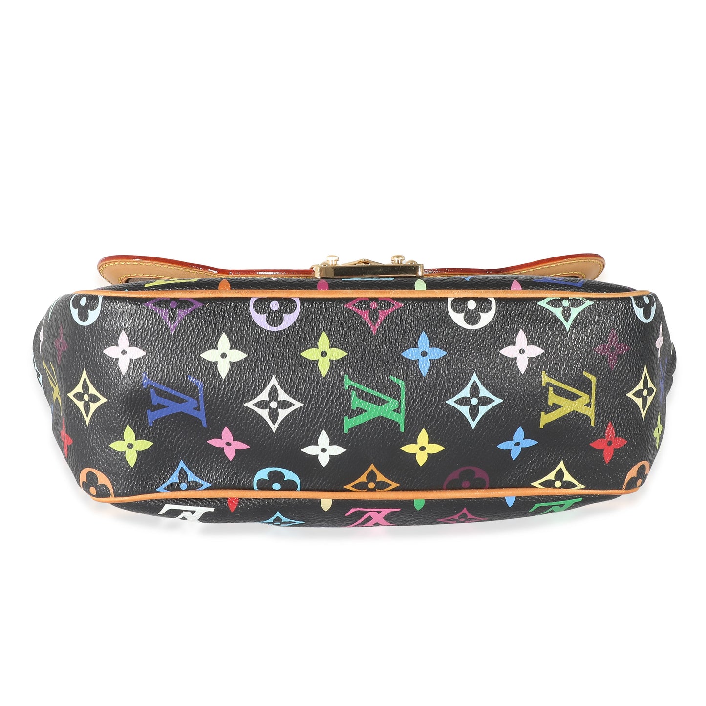 Louis Vuitton  Black Monogram Multicolor Canvas Gracie MM