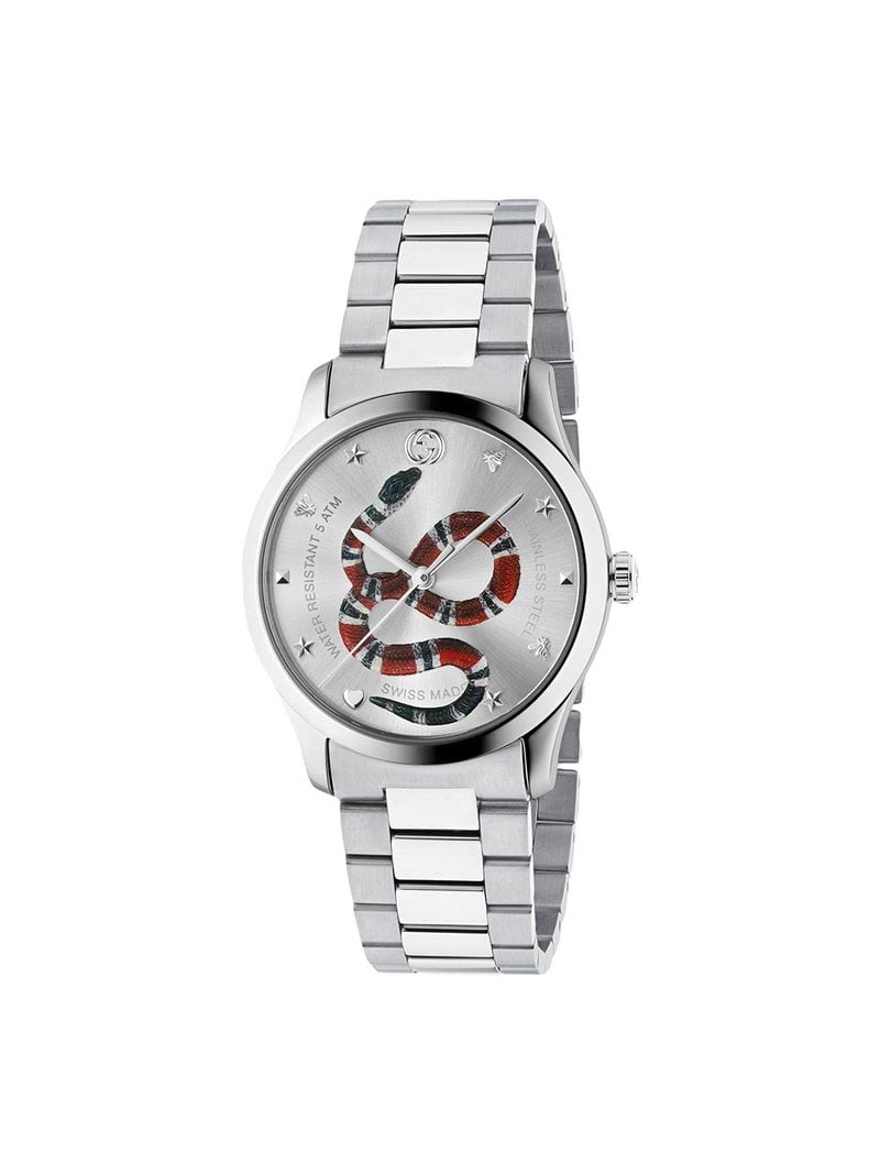 Gucci - G-Timeless watch, 38mm - men - Steel - One Size - Metallic