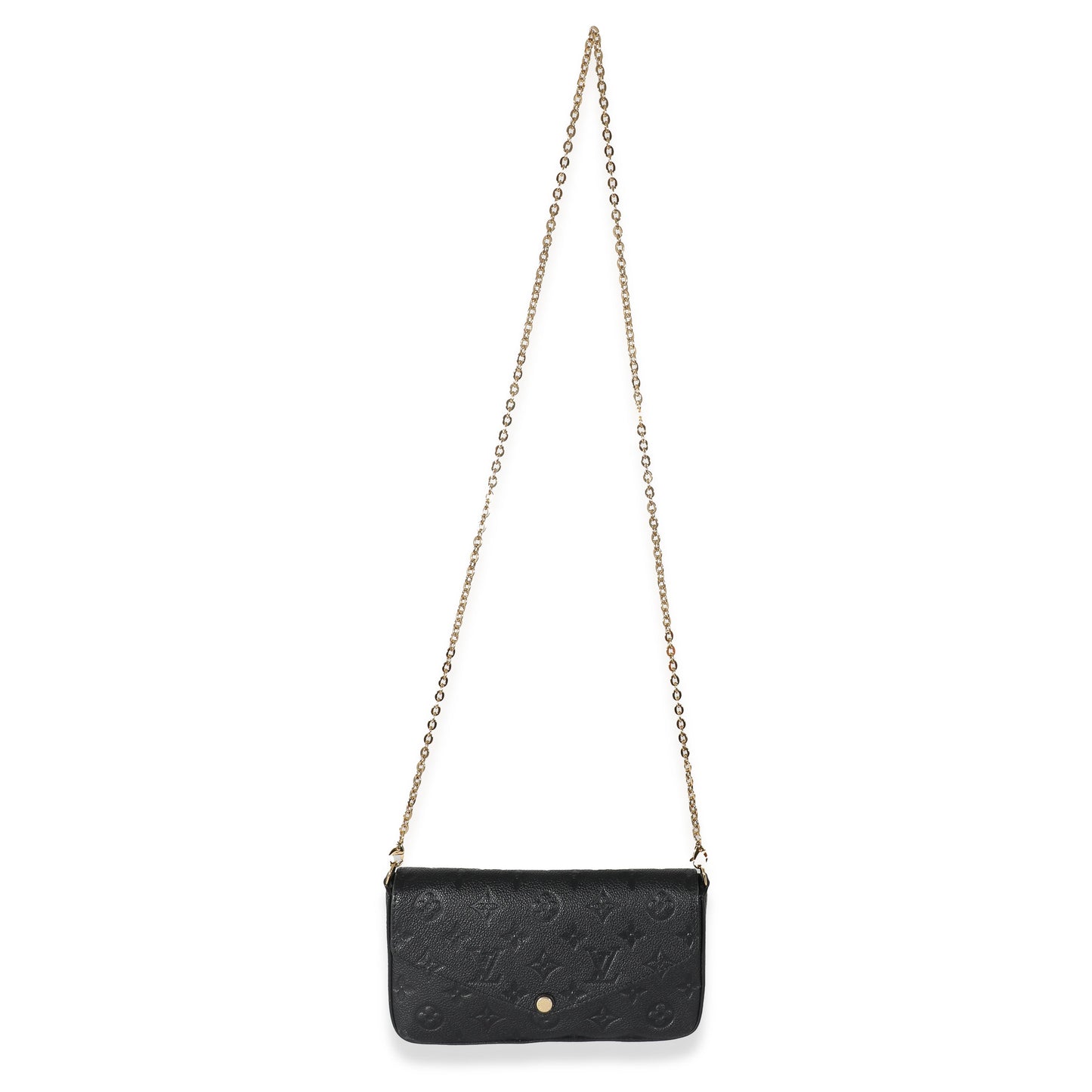 Louis Vuitton  Black Monogram Empreinte Felicie Pochette