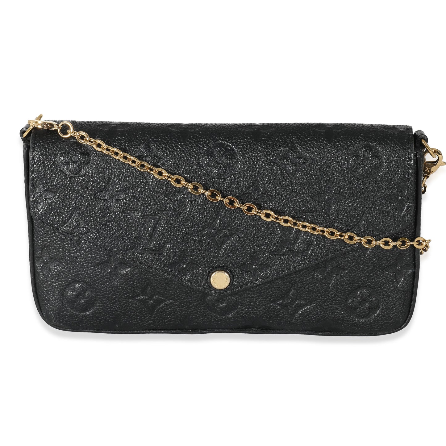 Louis Vuitton  Black Monogram Empreinte Felicie Pochette