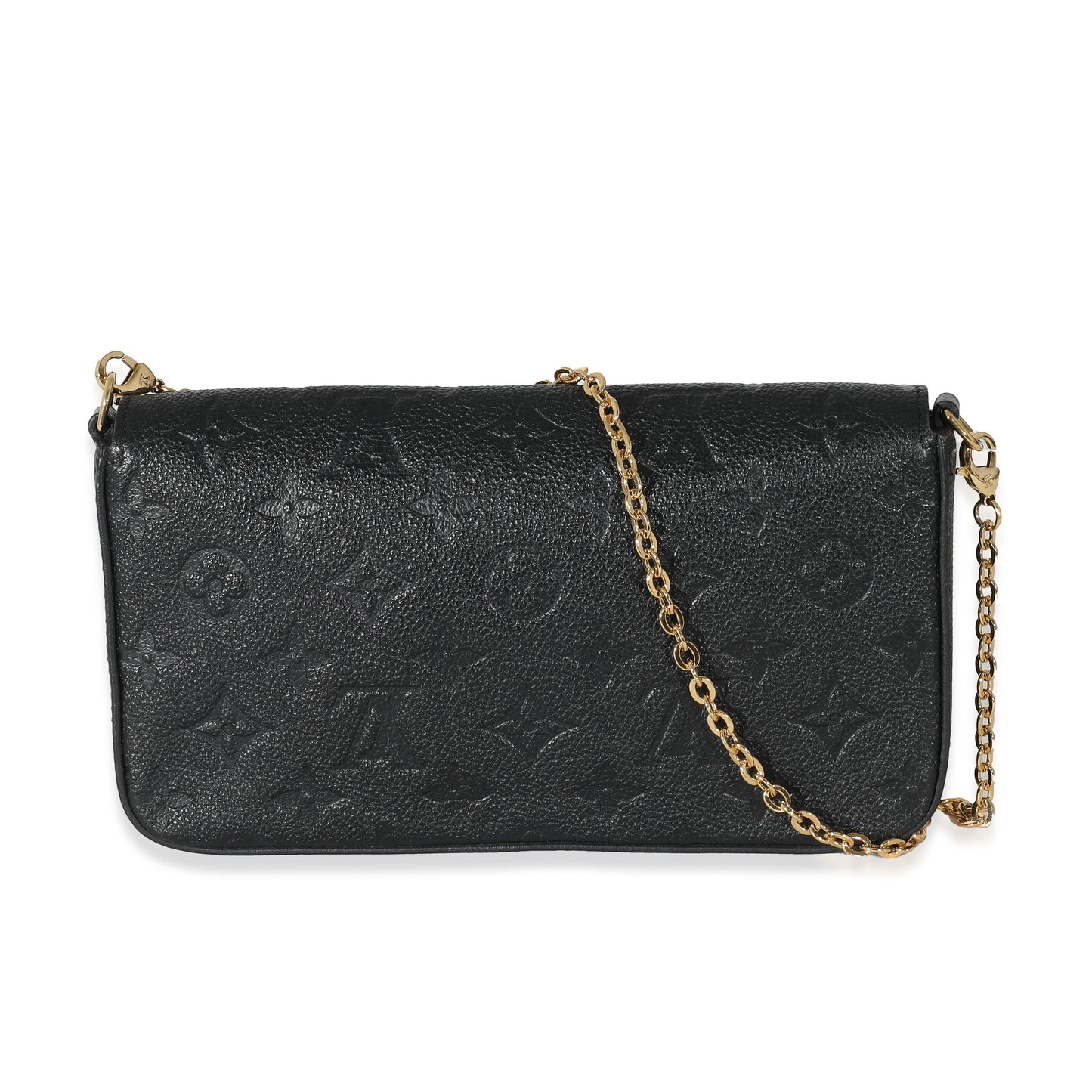 Louis Vuitton  Black Monogram Empreinte Felicie Pochette