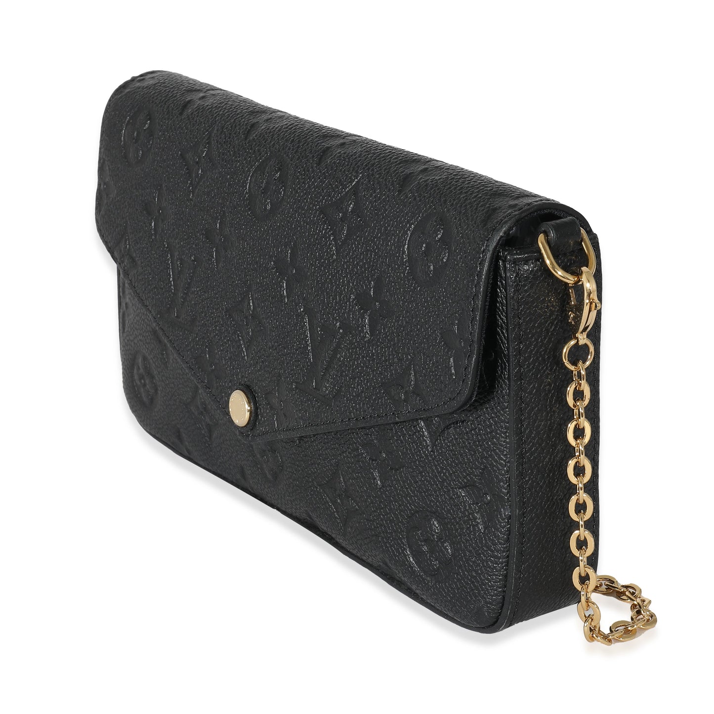Louis Vuitton  Black Monogram Empreinte Felicie Pochette
