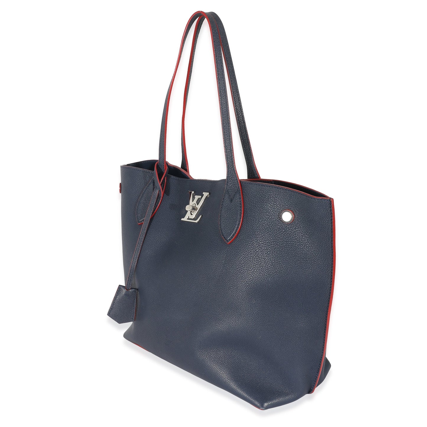 Louis Vuitton  Marine Rouge Calfskin Lockme Go Tote
