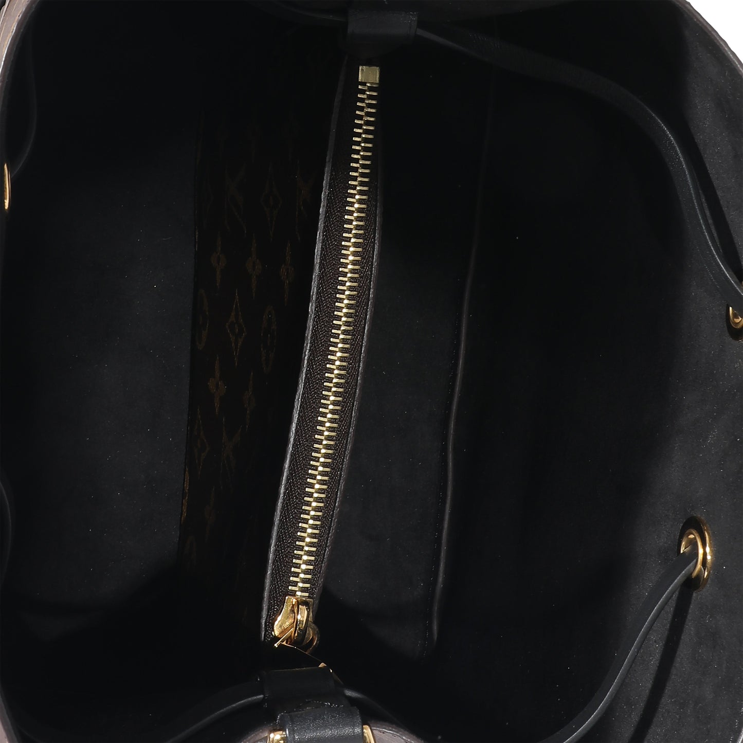 Louis Vuitton  Monogram Canvas Black Leather NéoNoé MM