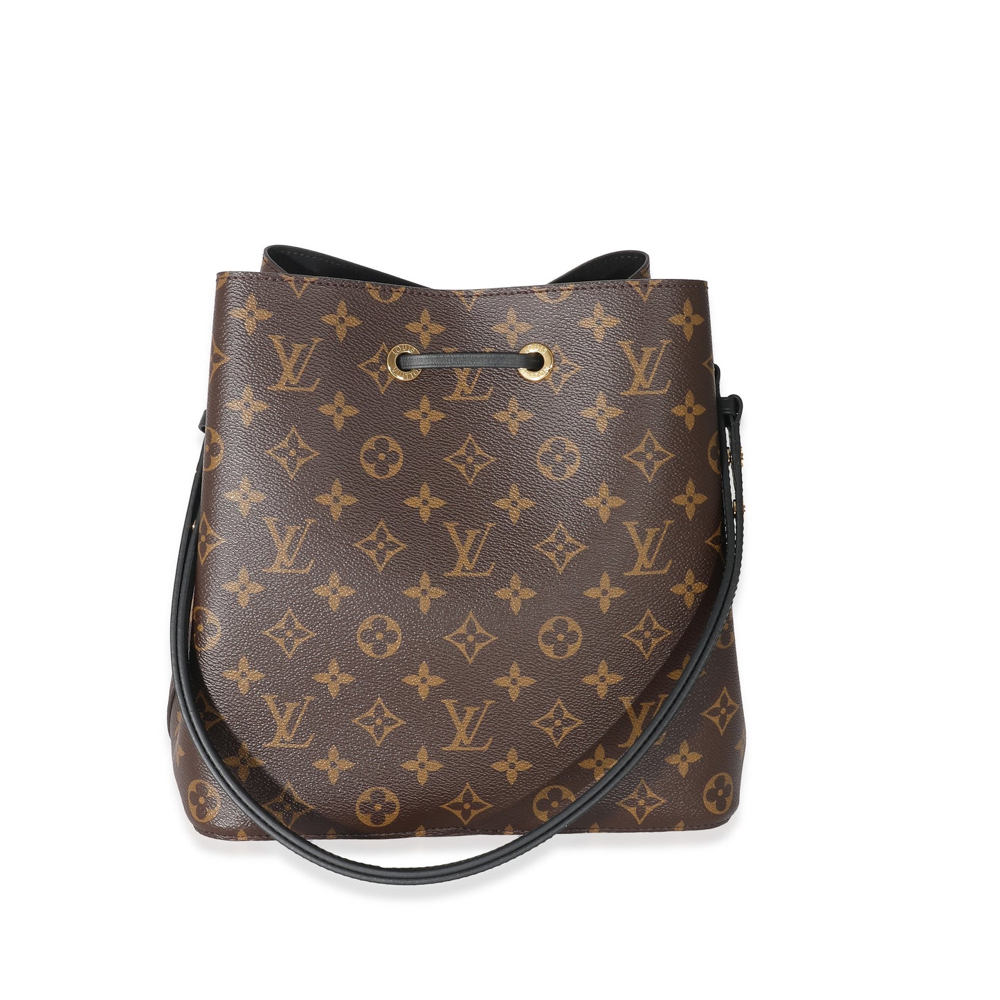 Louis Vuitton  Monogram Canvas Black Leather NéoNoé MM