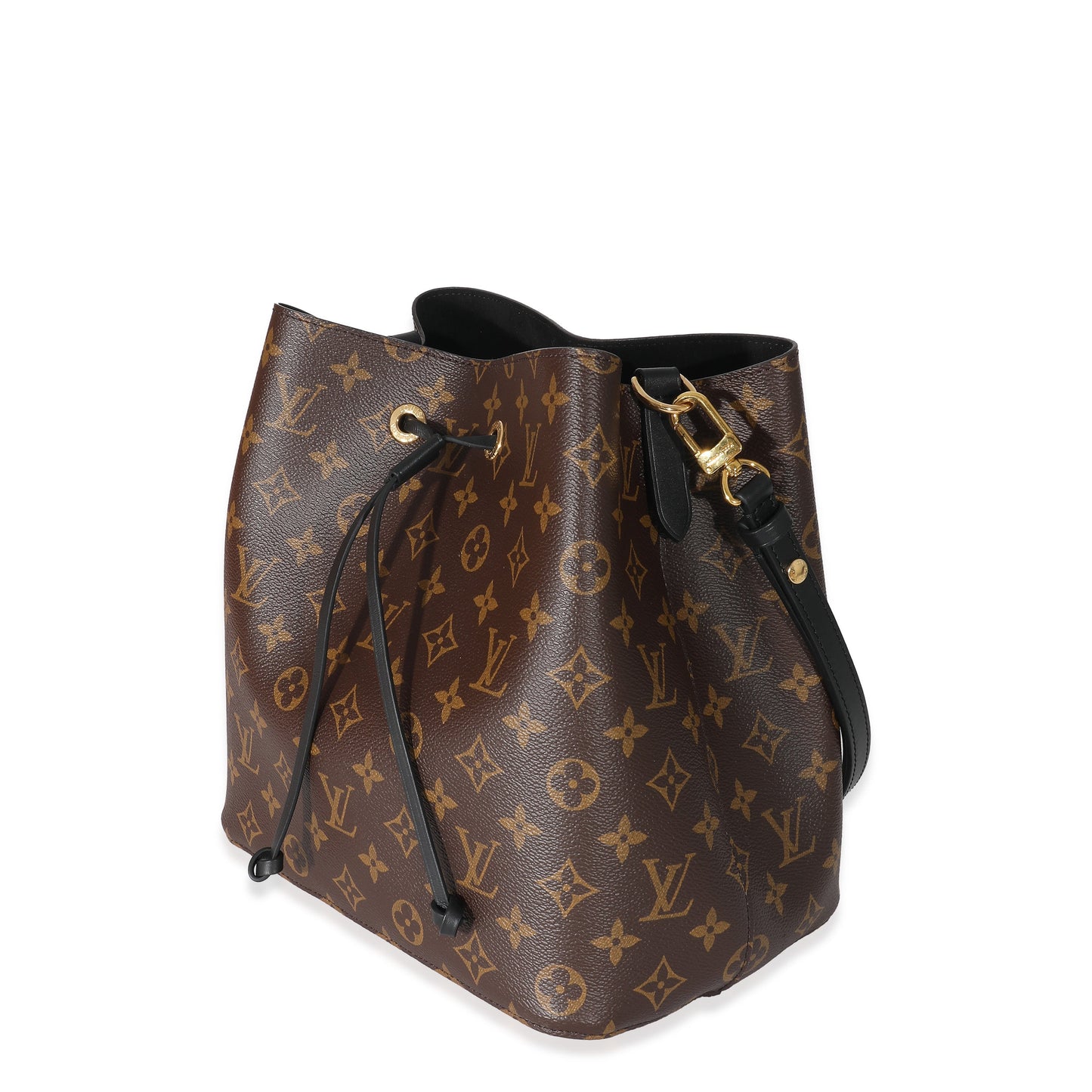 Louis Vuitton  Monogram Canvas Black Leather NéoNoé MM