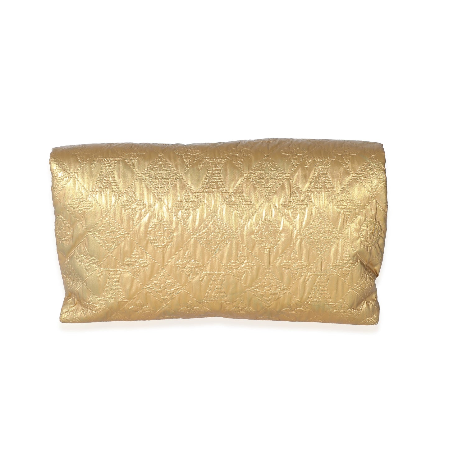 Louis Vuitton  Gold Jacquard Quilted Monogram Limelight PM Clutch