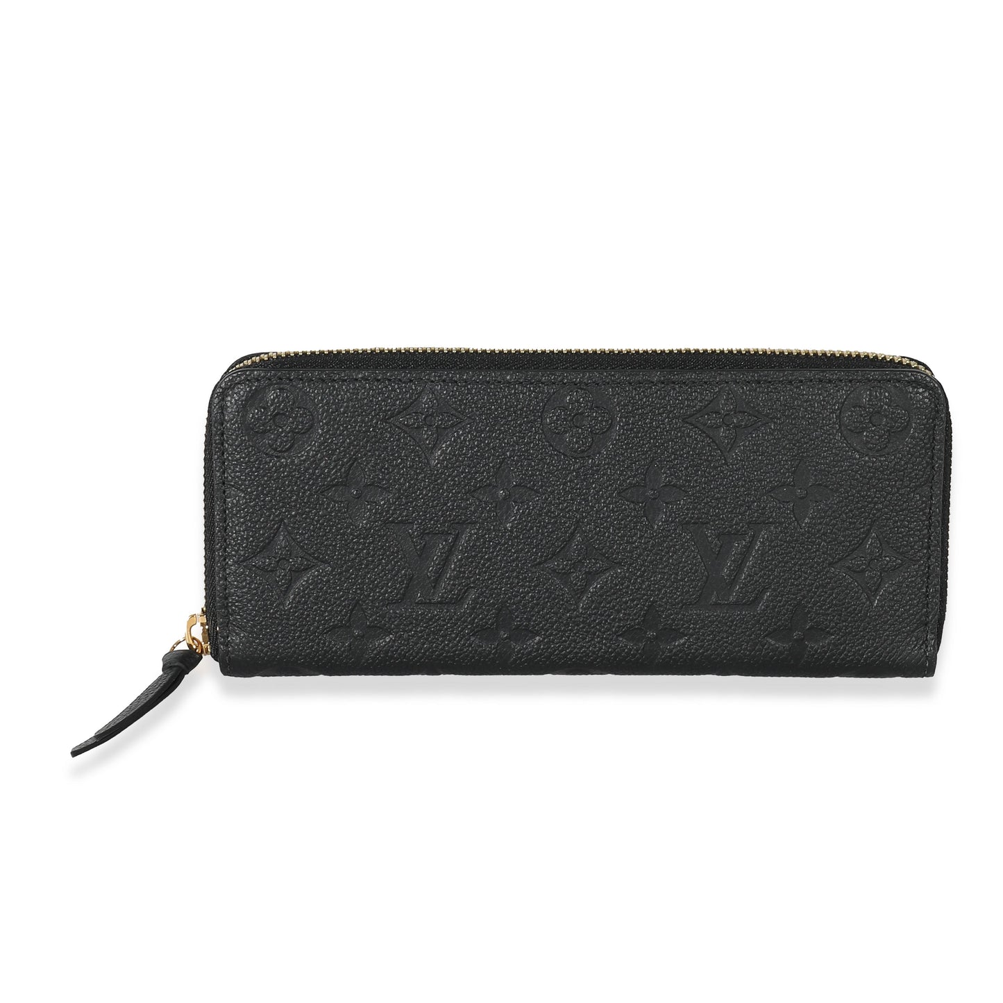 Louis Vuitton  Black Monogram Empreinte Clemence Wallet