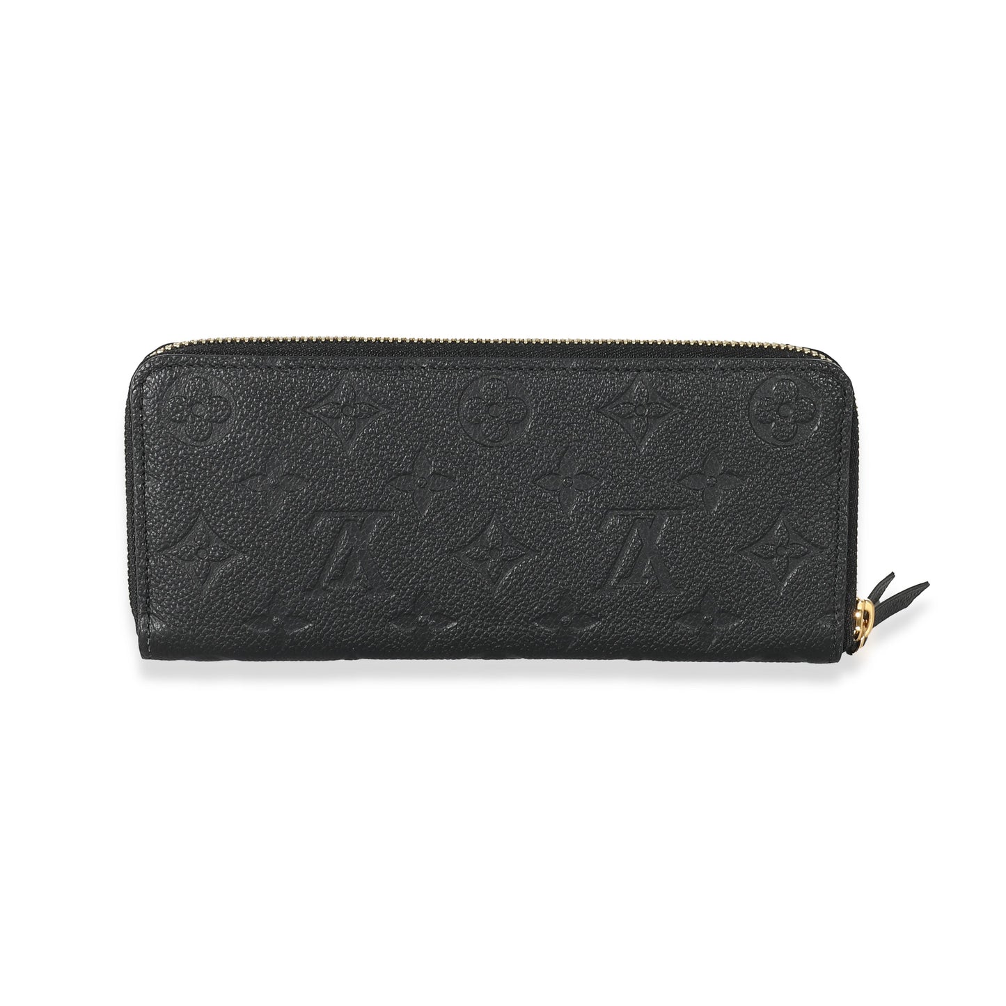 Louis Vuitton  Black Monogram Empreinte Clemence Wallet