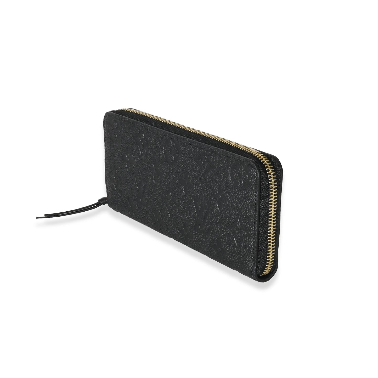 Louis Vuitton  Black Monogram Empreinte Clemence Wallet