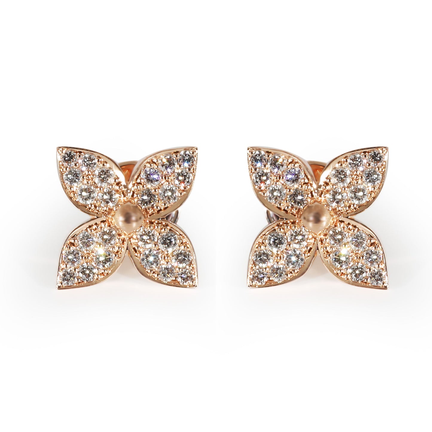 Louis Vuitton  Star Blossom Earrings in 18K Rose Gold 0.4 CTW