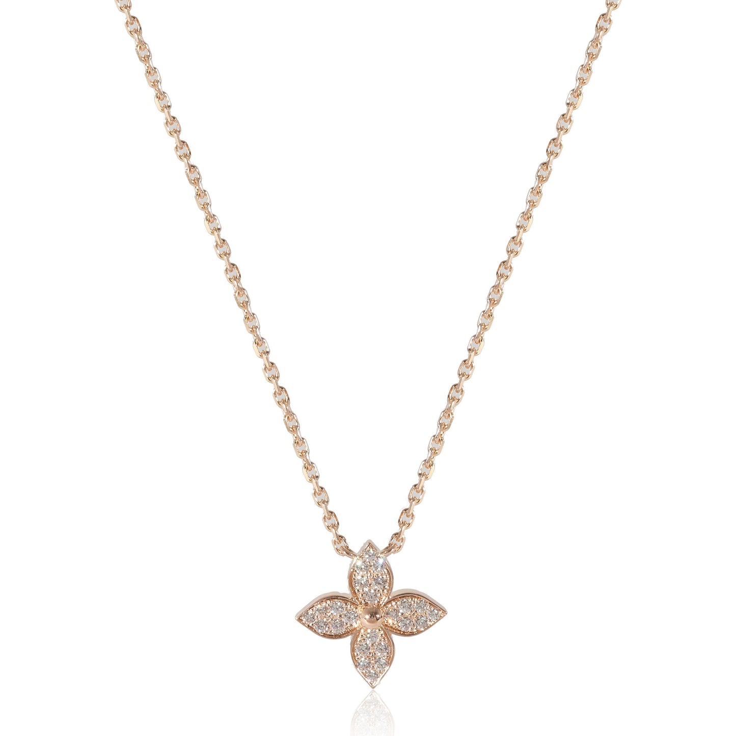 Louis Vuitton  Idylle Blossom Necklace in 18K Rose Gold 0.2 CTW
