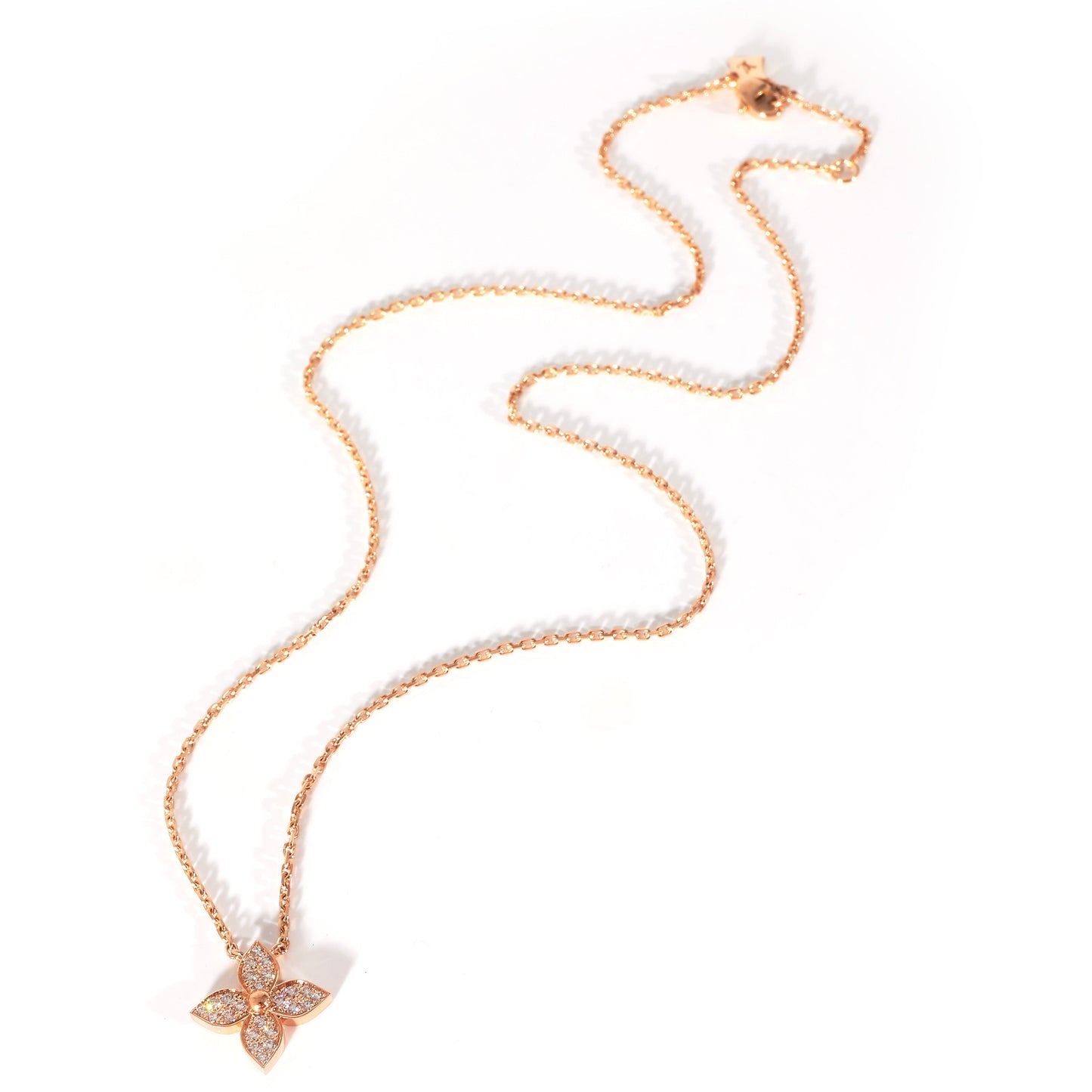 Louis Vuitton  Idylle Blossom Necklace in 18K Rose Gold 0.2 CTW