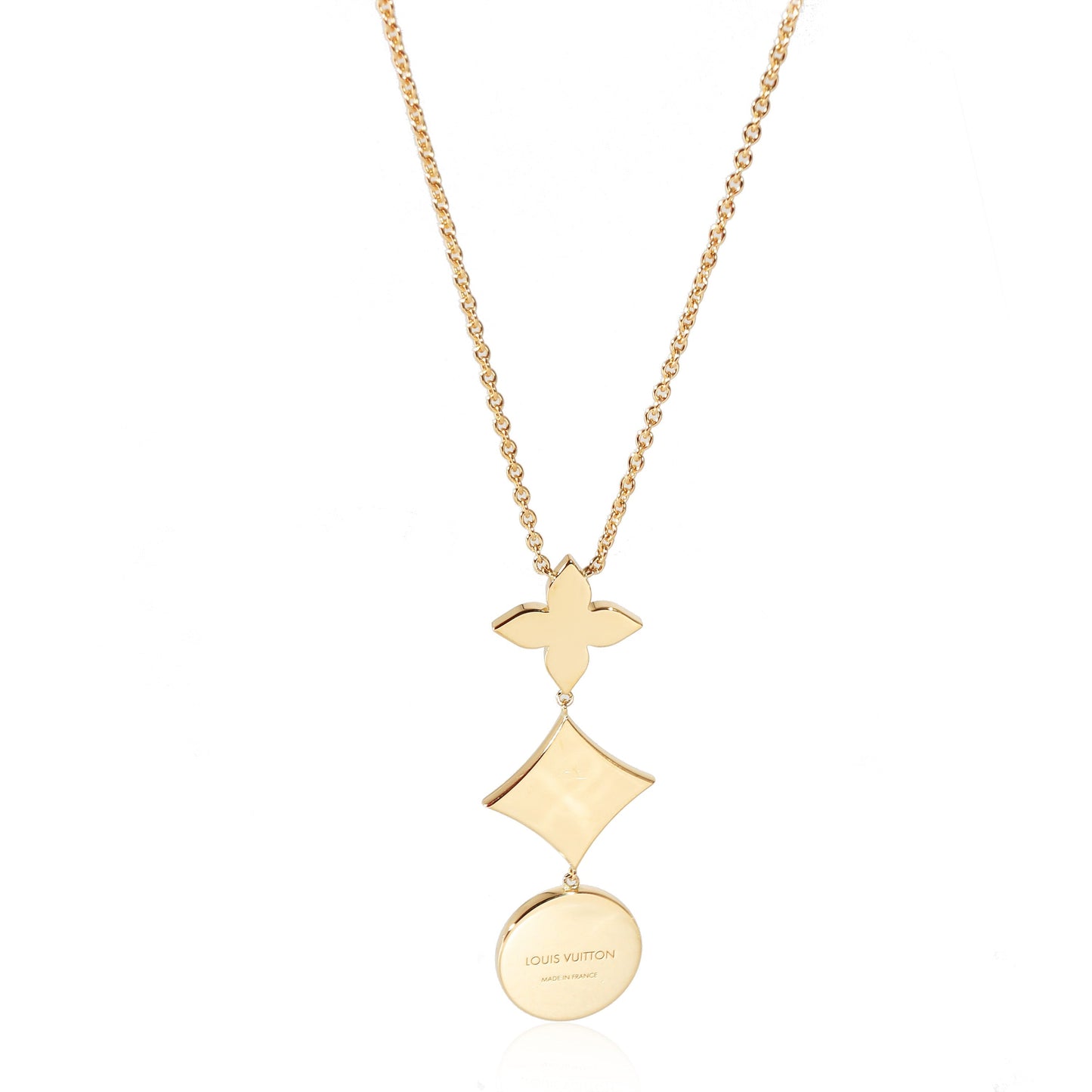 Louis Vuitton  Color Blossom Necklace in 18K Yellow Gold 0.02 CTW