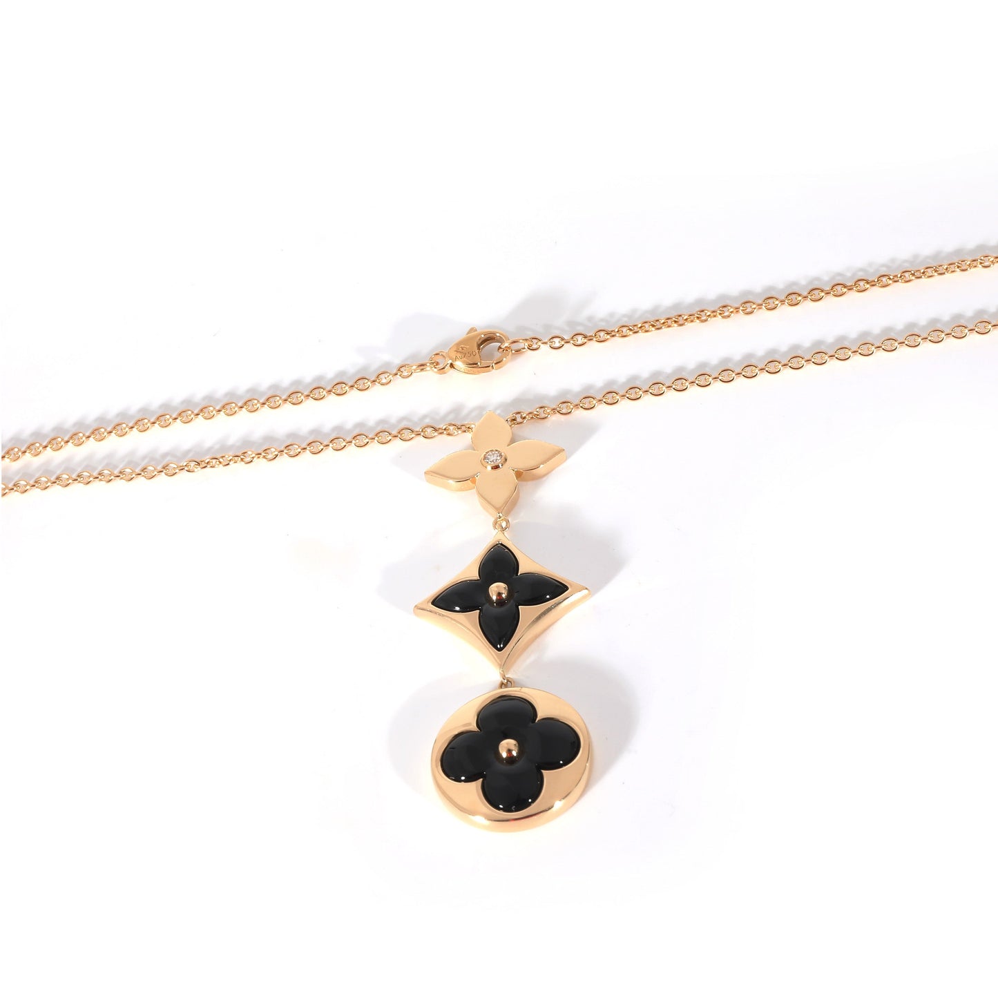 Louis Vuitton  Color Blossom Necklace in 18K Yellow Gold 0.02 CTW