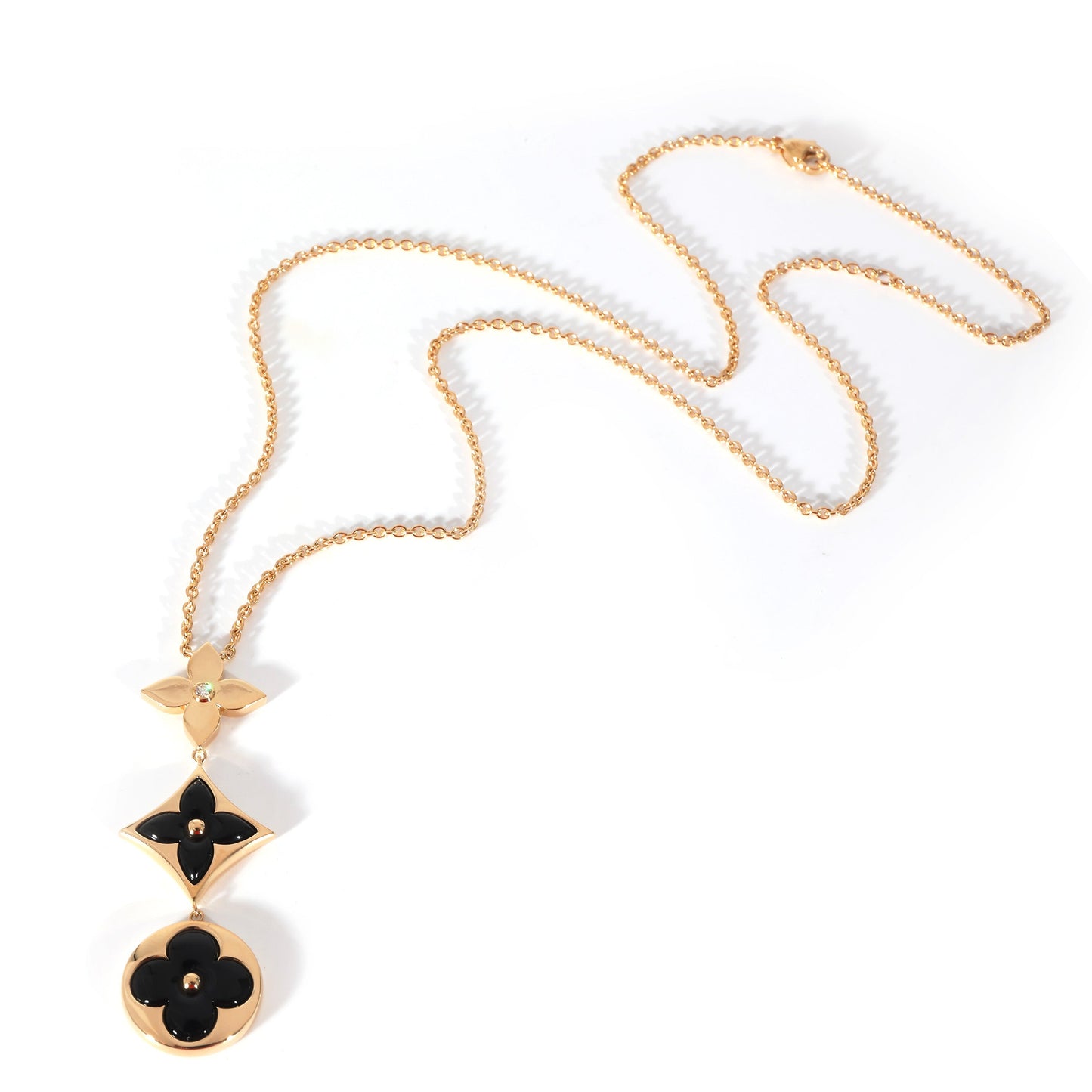 Louis Vuitton  Color Blossom Necklace in 18K Yellow Gold 0.02 CTW