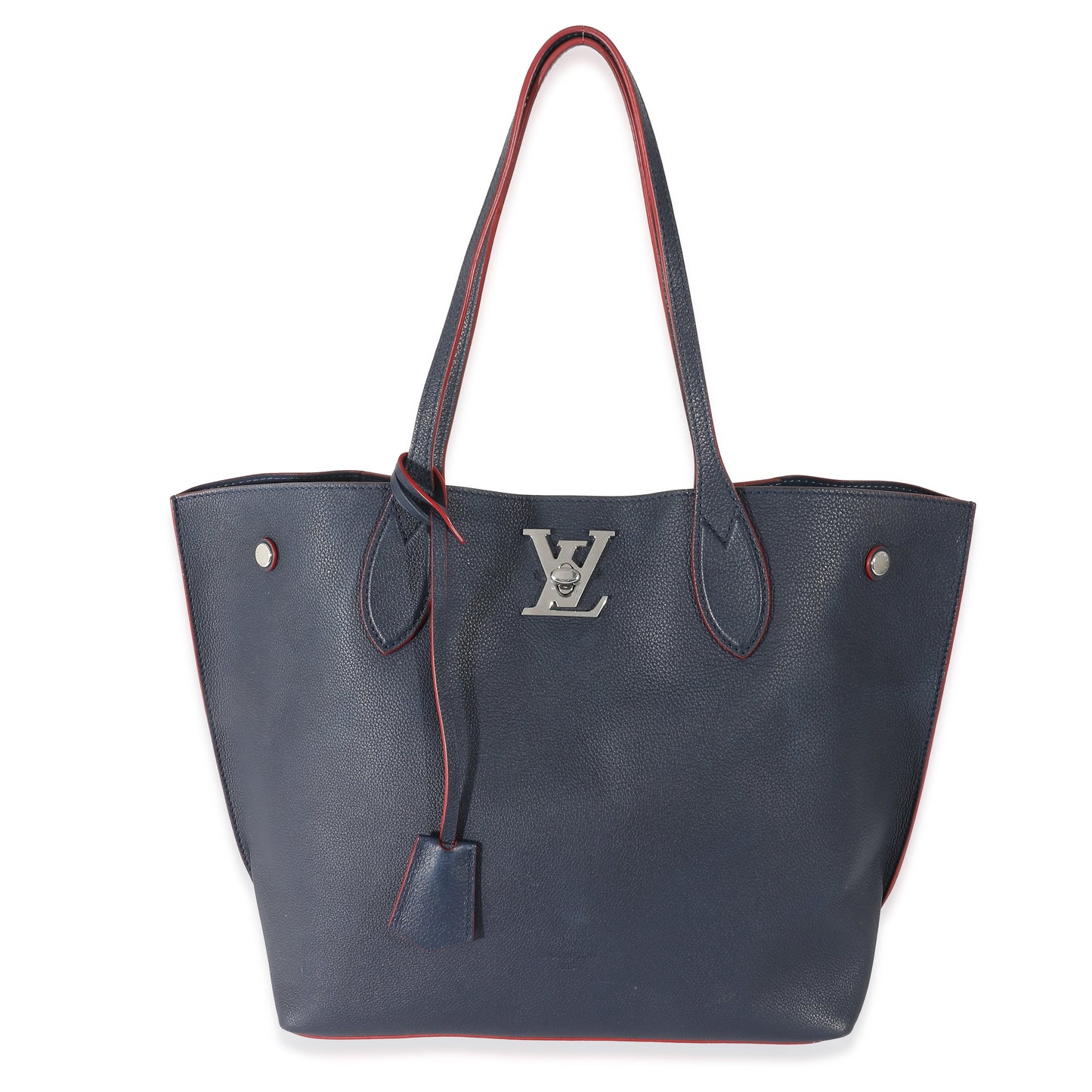 Louis Vuitton Marine Rouge Taurillon Lockme Cabas Tote