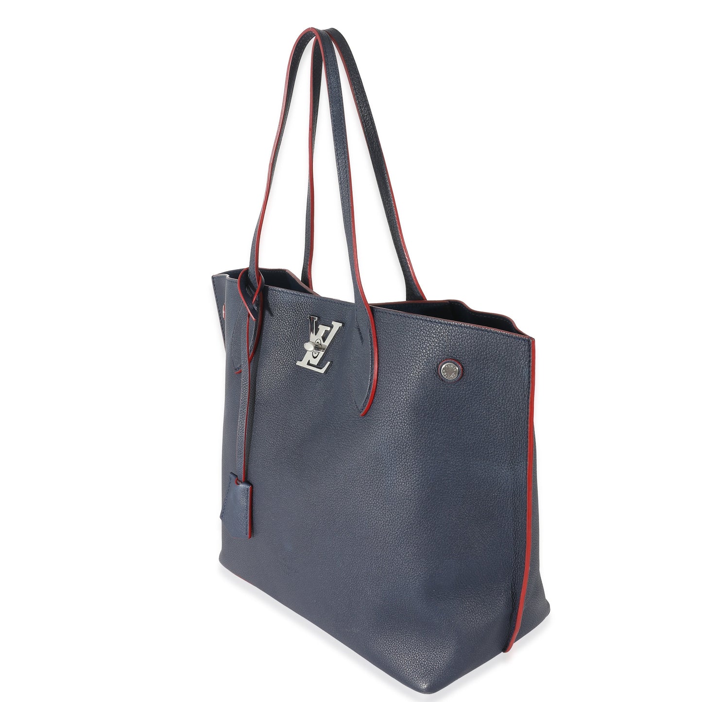 Louis Vuitton Marine Rouge Taurillon Lockme Cabas Tote