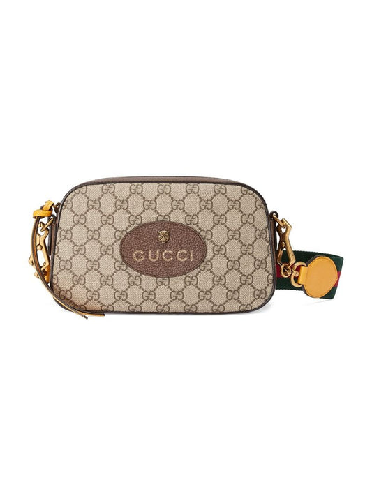 Gucci - GG Supreme messenger bag - women - Cotton/Leather/Nylon/Canvas - One Size - Brown