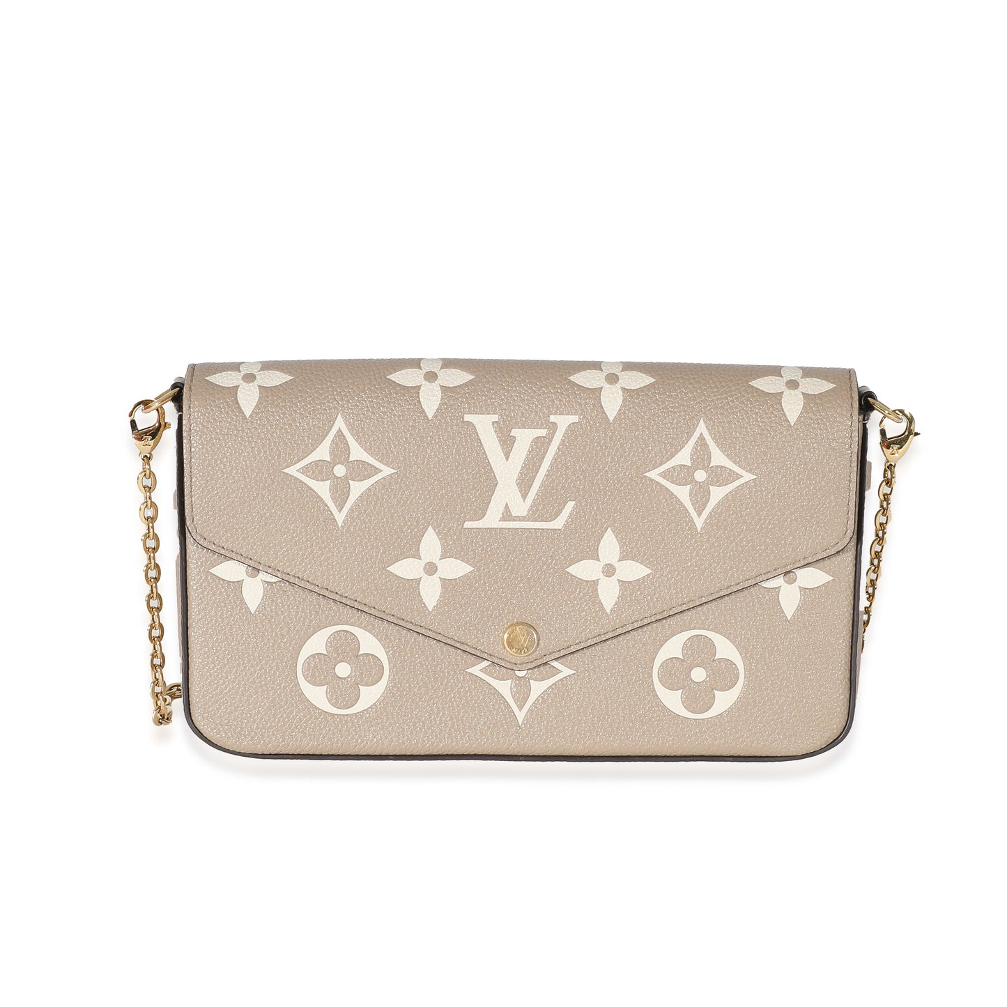 Louis Vuitton  Tourterelle Creme Empreinte Giant Monogram Félicie Pochette