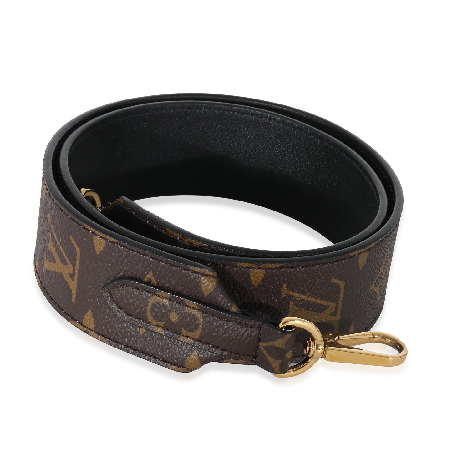 Louis Vuitton  Black Monogram Canvas Bandouliere Strap