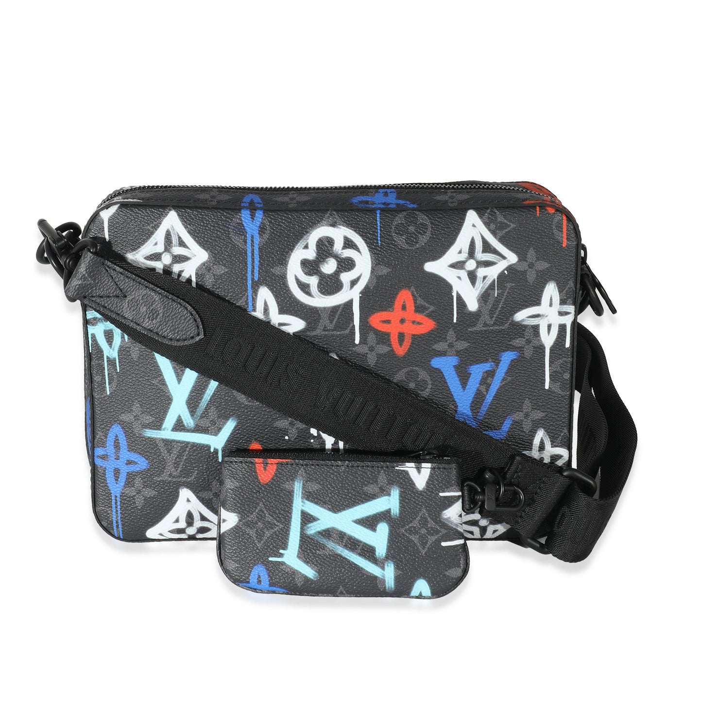 Louis Vuitton  Monogram Eclipse Graffiti Trio Messenger