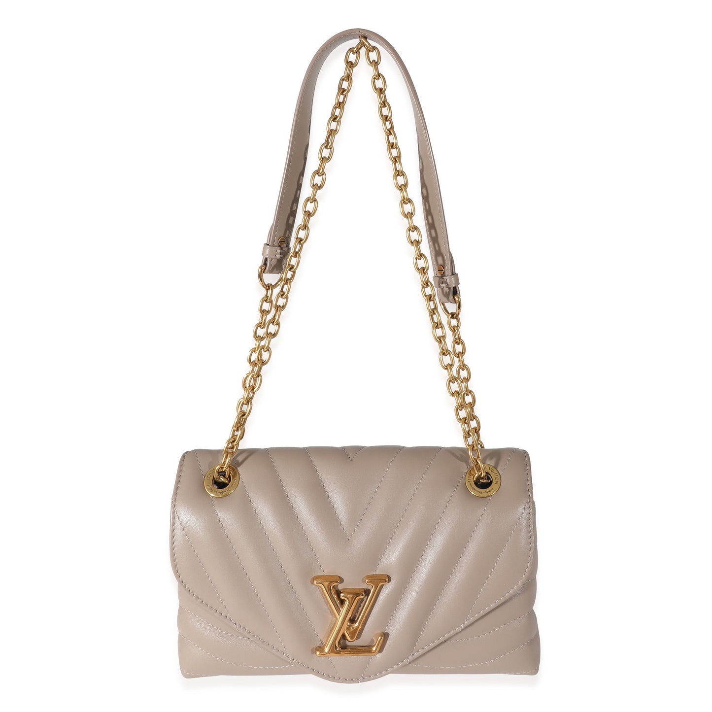 Louis Vuitton  Taupe Calf Leather New Wave Chain MM