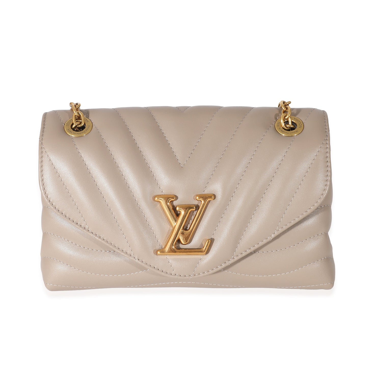 Louis Vuitton  Taupe Calf Leather New Wave Chain MM