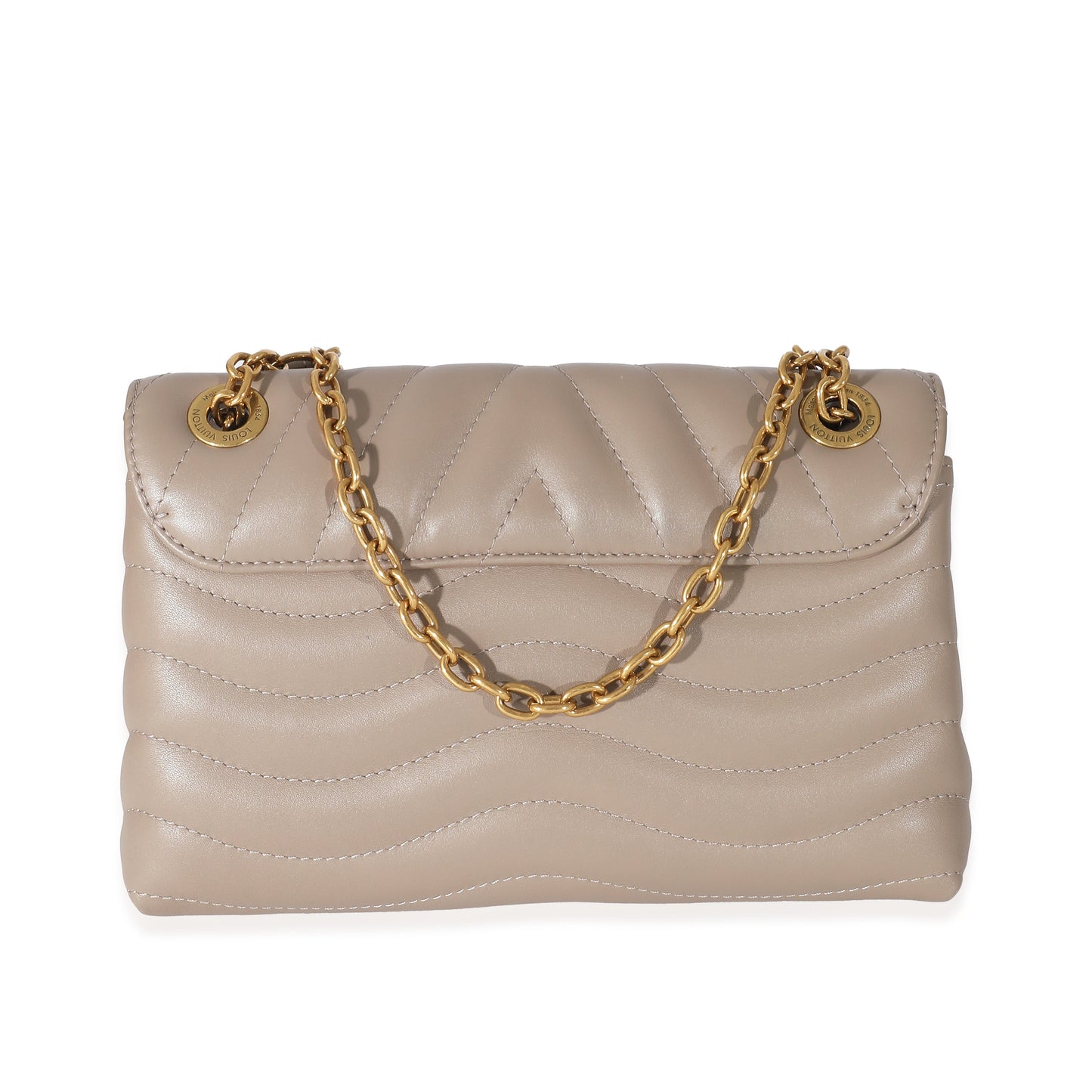 Louis Vuitton  Taupe Calf Leather New Wave Chain MM