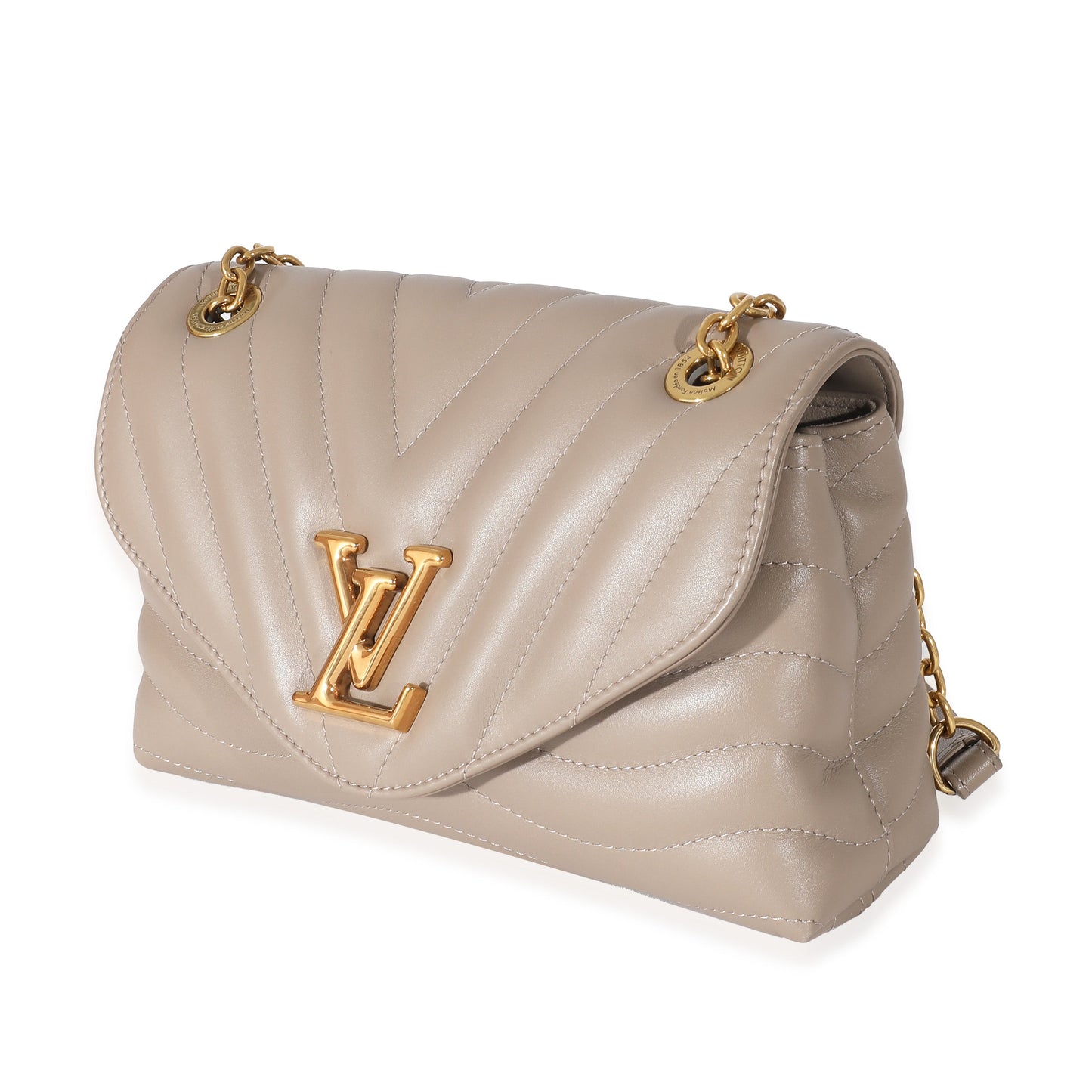 Louis Vuitton  Taupe Calf Leather New Wave Chain MM