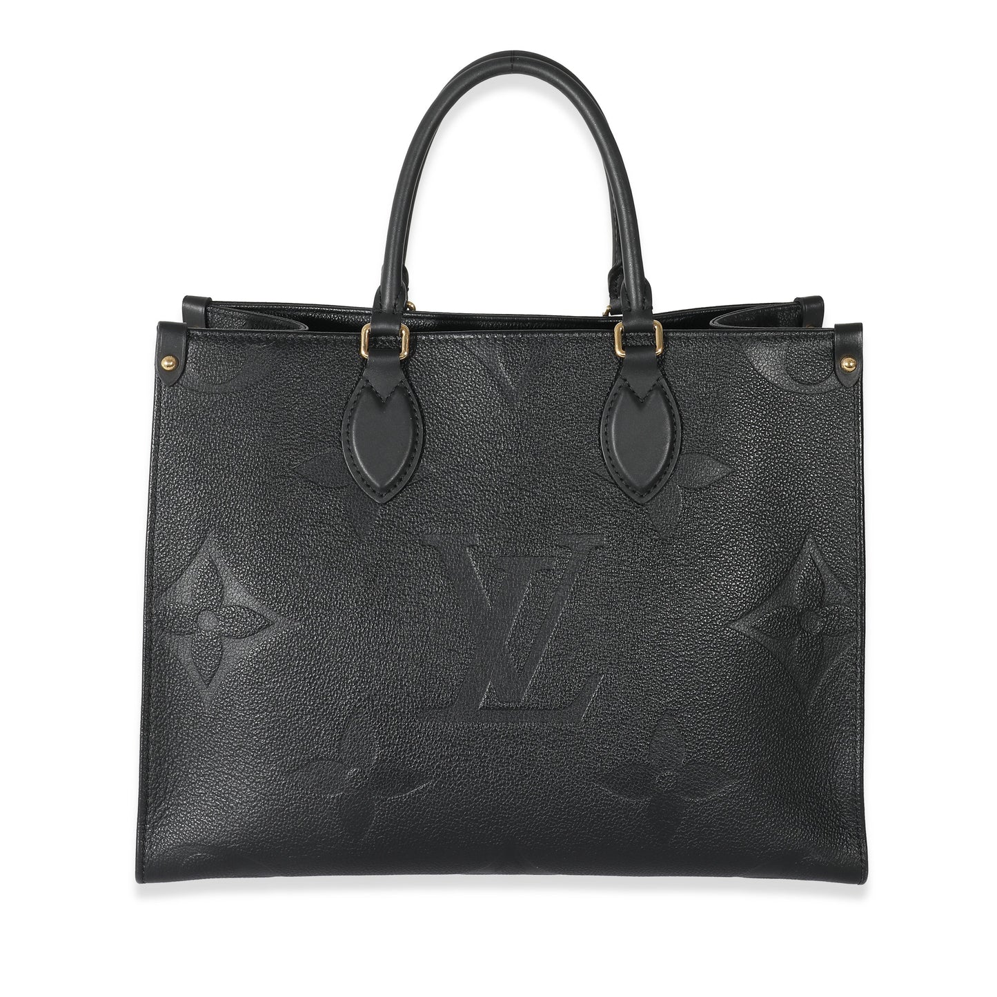 Louis Vuitton  Black Monogram Empreinte Giant Onthego MM 