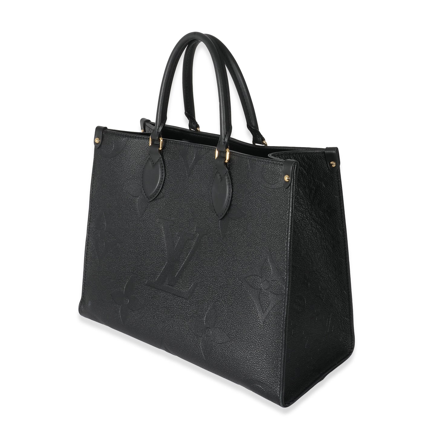 Louis Vuitton  Black Monogram Empreinte Giant Onthego MM 