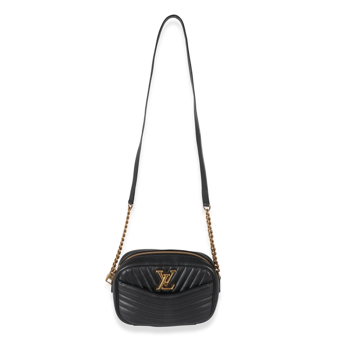 Louis Vuitton  Black Calfskin New Wave Camera Bag